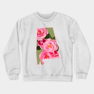 Alabama State Flower Camellia Crewneck Sweatshirt